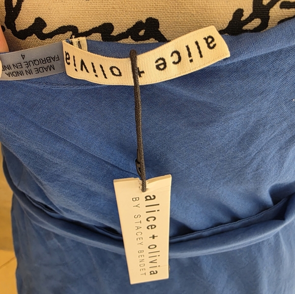 Alice + Olivia Vibrant Blue Mini Dress - Picture 6 of 10